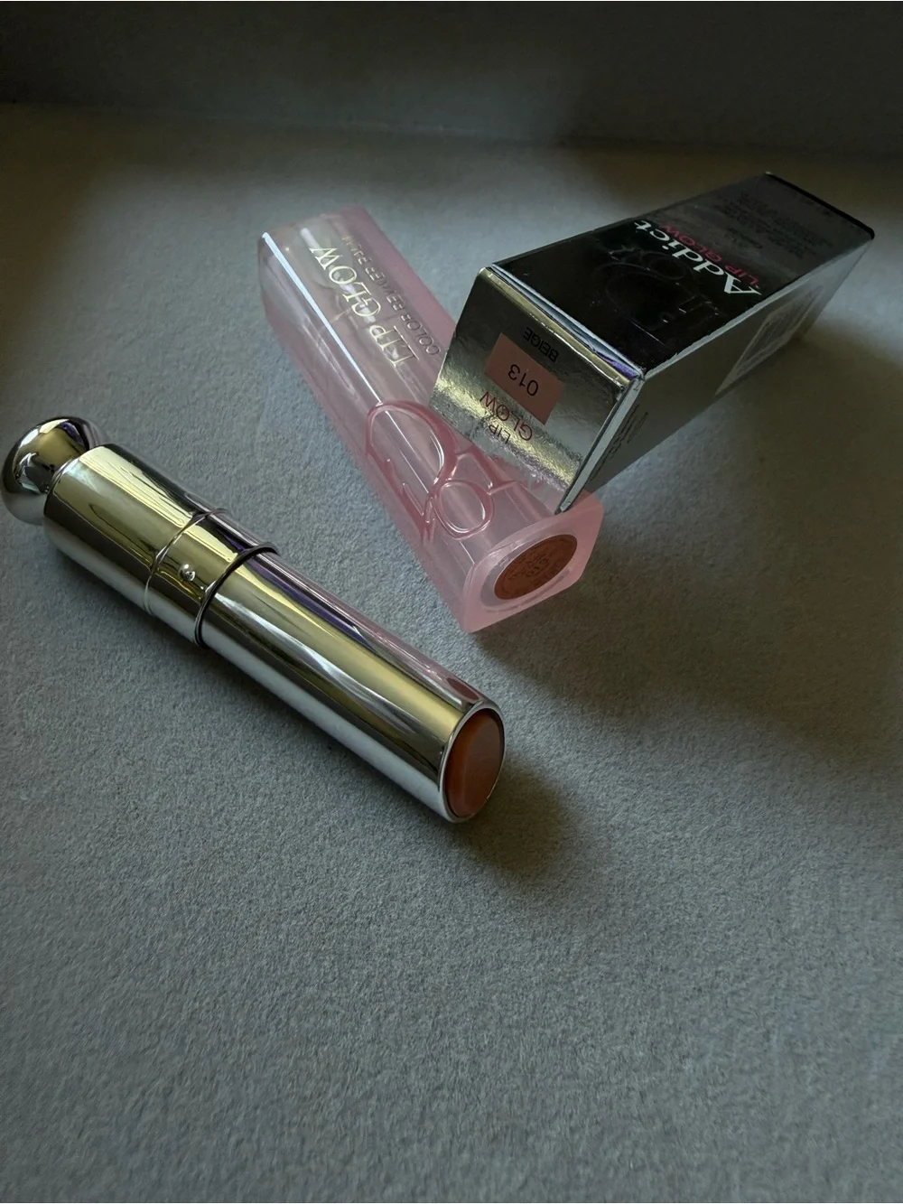 Dior Women New Dior Addict Lip Glow 013 Beige Nude Balm Hydrating Luxury